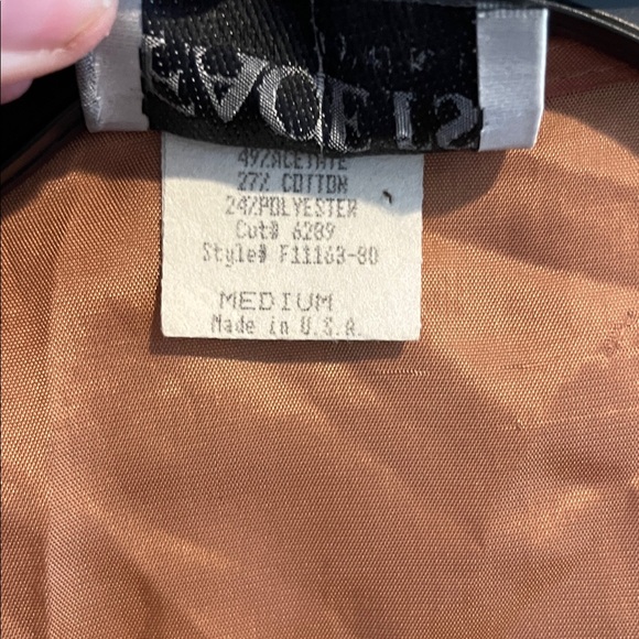 EUC vintage Facets by Mirrors teddy bear tapestry button vest size Medium - Picture 3 of 7